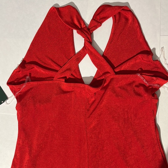 Wild Fable bodycon cocktail dress holiday metallic red sz XL NEW! - Picture 6 of 8